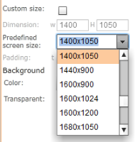 screen-predefined-size